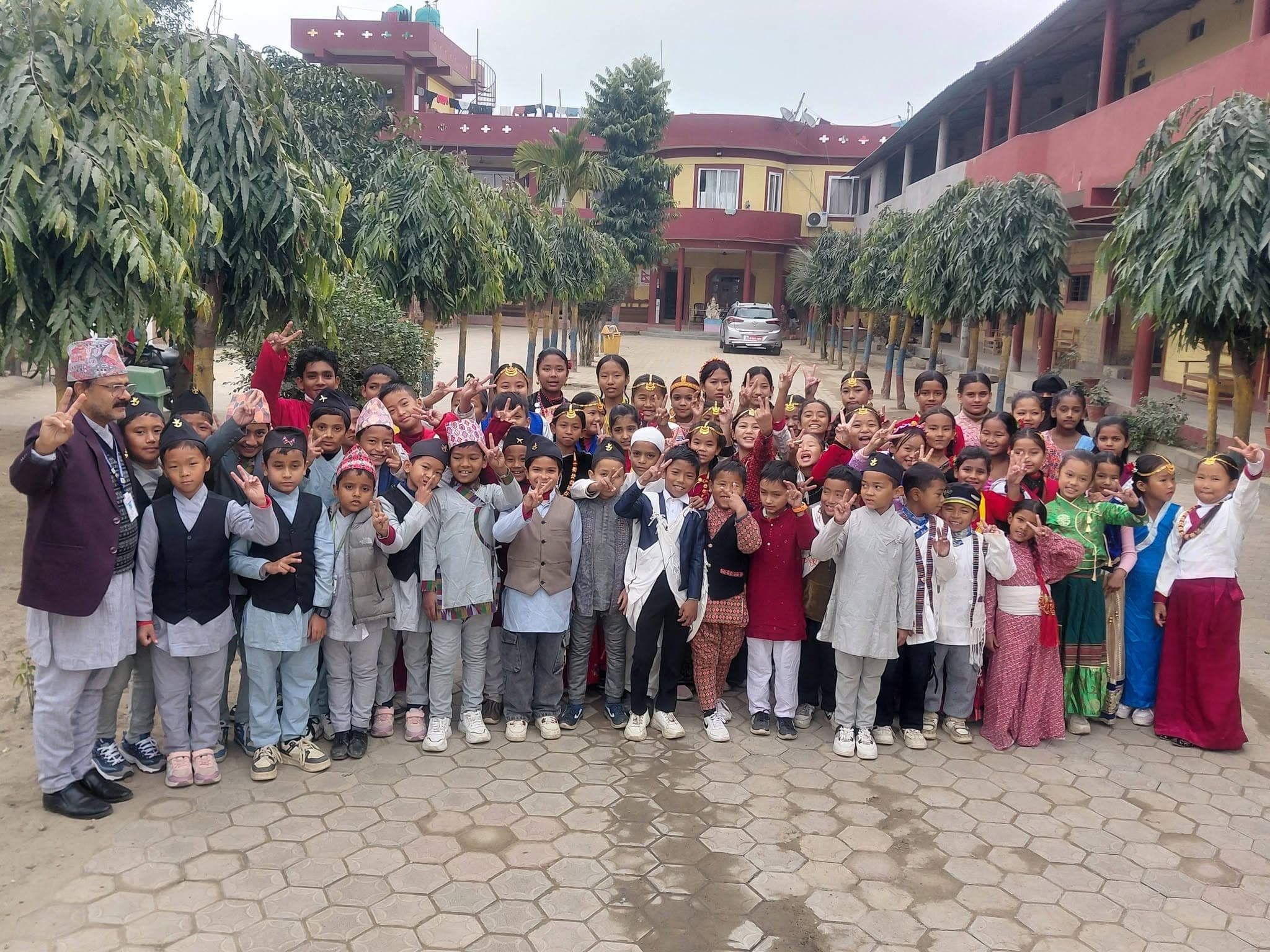 Early learners at campus grounds