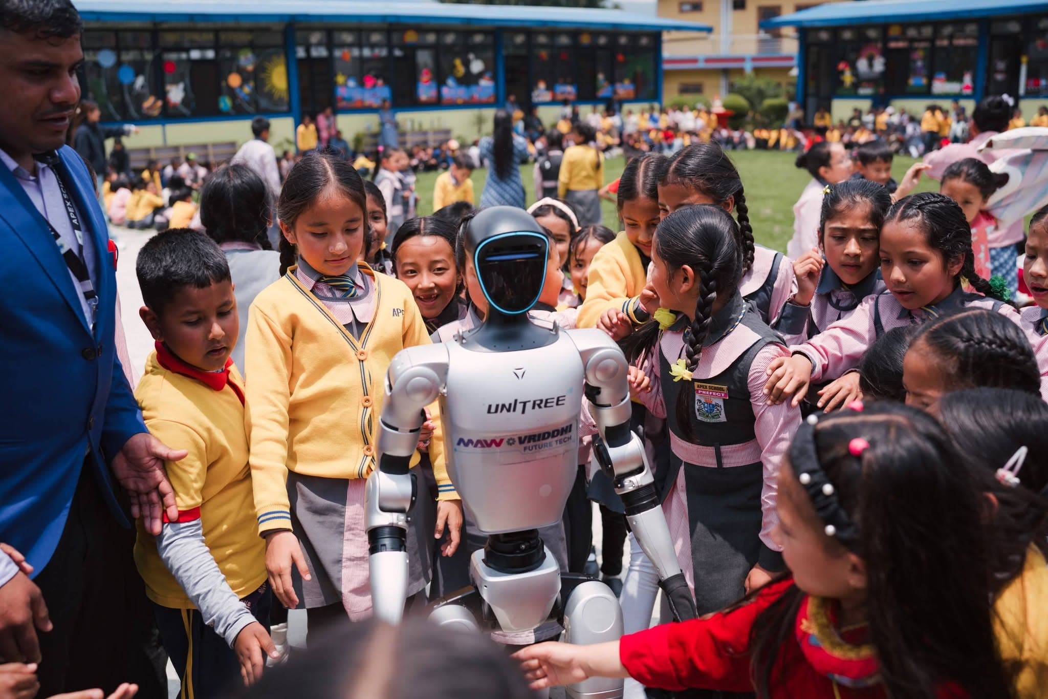 Robotics exhibition floor